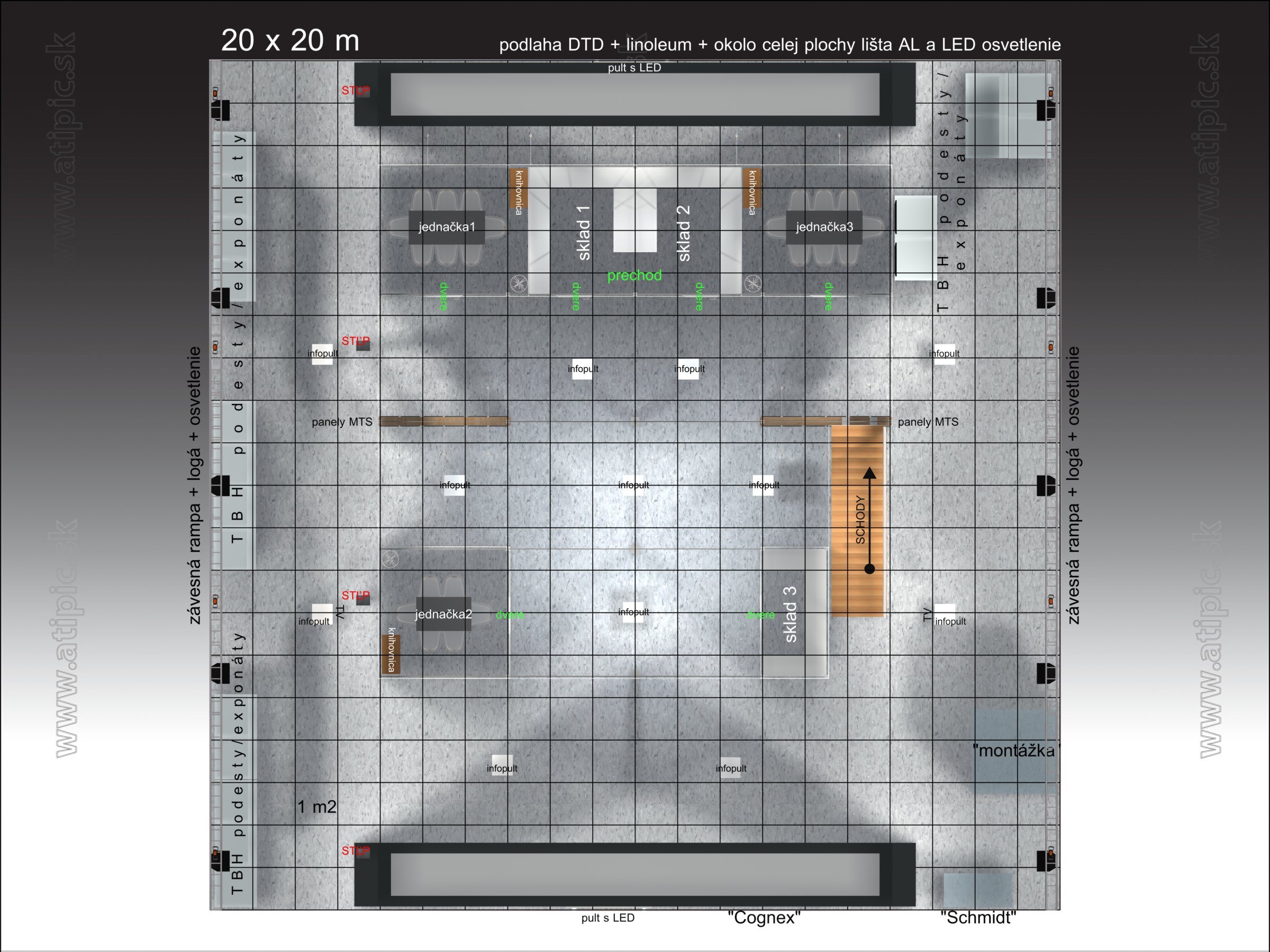 ATIPIC spol. s r.o. Dolný Kubín - 3D návrh výstavná expozícia